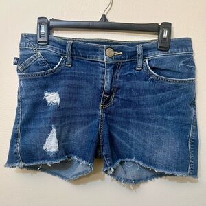 Rock & Republic Distressed Denim Shorts, Size 8